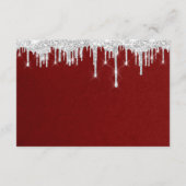 Informatie Enclosure Card Trouwdetails Rood Informatiekaartje (Achterkant)