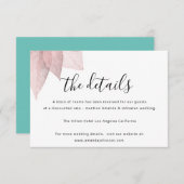 Informatie Enclosure Card Trouwdetails Wit Informatiekaartje (Voorkant / Achterkant)