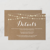 Informatie Enclosure Kaart | Rustieke Kraft (Voorkant / Achterkant)