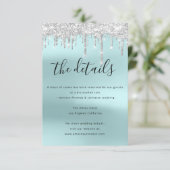 Informatie Enclosure Kaart Trouwdetails (Staand voorkant)