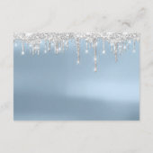 Informatie Enclosure Kaart Trouwdetails Blauw (Achterkant)