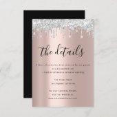 Informatie Enclosure Kaart Trouwdetails Drips (Voorkant / Achterkant)