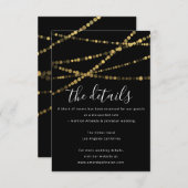 Informatie Enclosure Kaart Trouwdetails Goud (Voorkant / Achterkant)