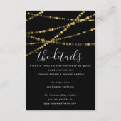 Informatie Enclosure Kaart Trouwdetails Goud (Voorkant)