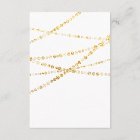 Informatie Enclosure Kaart Trouwdetails Goud (Achterkant)