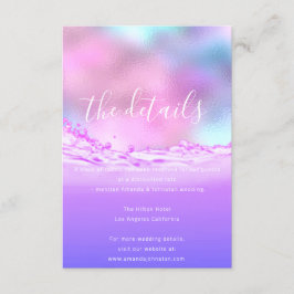 Informatie Enclosure Kaart Trouwdetails Pastels