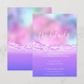 Informatie Enclosure Kaart Trouwdetails Pastels (Voorkant / Achterkant)