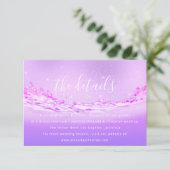 Informatie Enclosure Kaart Trouwdetails Tropic (Staand voorkant)