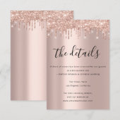 Informatie Enclosure Kaart Trouwdetails Vonken (Voorkant / Achterkant)