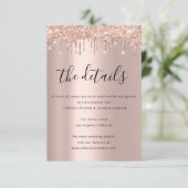 Informatie Enclosure Kaart Trouwdetails Vonken (Staand voorkant)