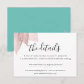 Informatie Enclosure Kaart Trouwdetails Wit (Voorkant / Achterkant)