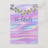 Informatie Holografische Behuizing Kaart Bruiloft (Voorkant)