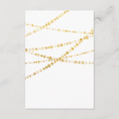 Informatie Kaart bruiloft details Gold (Achterkant)