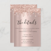 Informatie Kaart bruiloft details park (Voorkant / Achterkant)