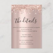 Informatie Kaart bruiloft details park (Voorkant)