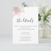 Informatie Kaart over bruiloft — wit (Staand voorkant)