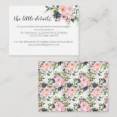 Informatie of kleine details informatiekaartje (Voorkant / Achterkant)