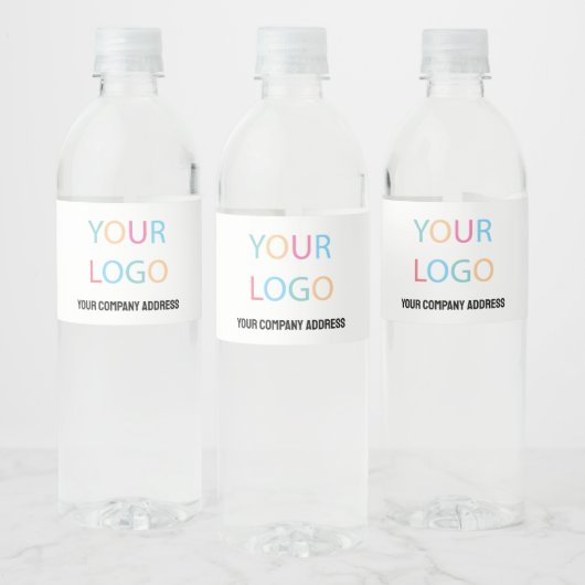 Informatie over aangepast bedrijfslogo waterfles etiket (Flessen)