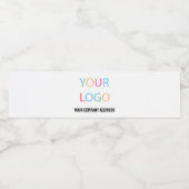 Informatie over aangepast bedrijfslogo waterfles etiket (Enkel label)