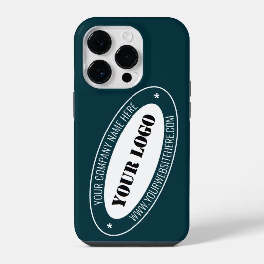 Informatie over aangepaste zakelijke Logo Uw kleur iPhone Hoesje (Achterkant)