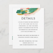 Informatie over Abstract huwelijk met moderne kuns Informatiekaartje (Voorkant / Achterkant)