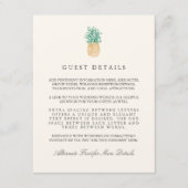 Informatie over  ananasweduwen informatiekaartje (Voorkant)