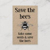 Informatie over bedrijfsmatige groeizaad - Sla de  Visitekaartje (Voorkant)