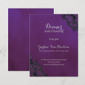 Informatie over Black Floral Regency Informatiekaartje (Voorkant / Achterkant)