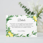 Informatie over Blossom Weddenschappen Informatiekaartje (Staand voorkant)