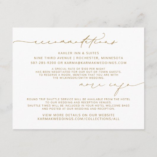 Informatie over bruiloft Geometrische Greenery Informatiekaartje (Achterkant)