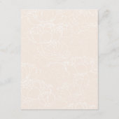 Informatie over bruiloft over e-mailberichten voor informatiekaartje (Achterkant)