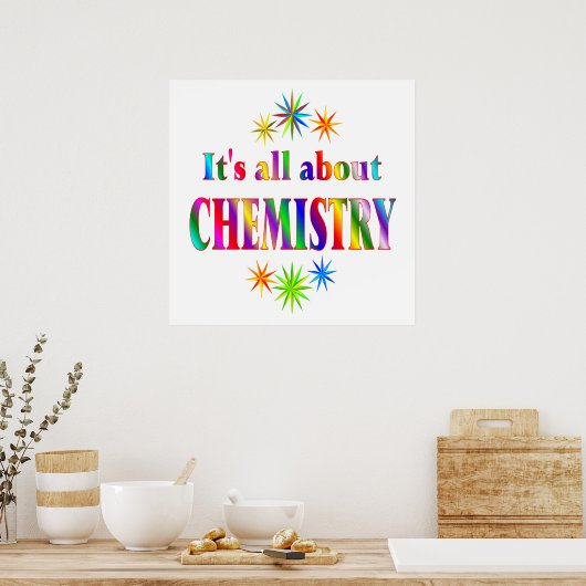 Informatie over chemie poster (Keuken)
