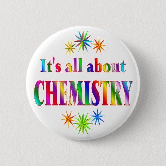 Informatie over chemie ronde button 5,7 cm (Voorkant)
