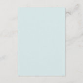 Informatie over Chic- en minimale blauwe bruiloft- Informatiekaartje (Achterkant)