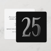 Informatie over de achterkant van het 25-jarig jub kaart (Voorkant / Achterkant)