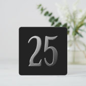 Informatie over de achterkant van het 25-jarig jub kaart (Staand voorkant)