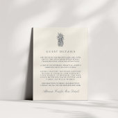 Informatie over de  ananasbruiloft op eilanden informatiekaartje