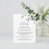 Informatie over de bezoekerscrisis Eucalyptus Gree Informatiekaartje (Staand voorkant)