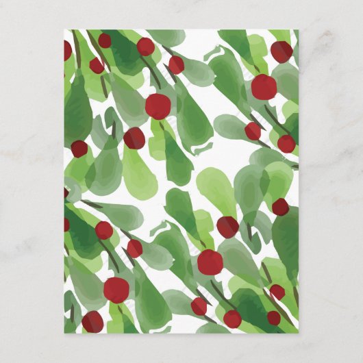 Informatie over de Christmas Mistletoe Informatiekaartje (Achterkant)