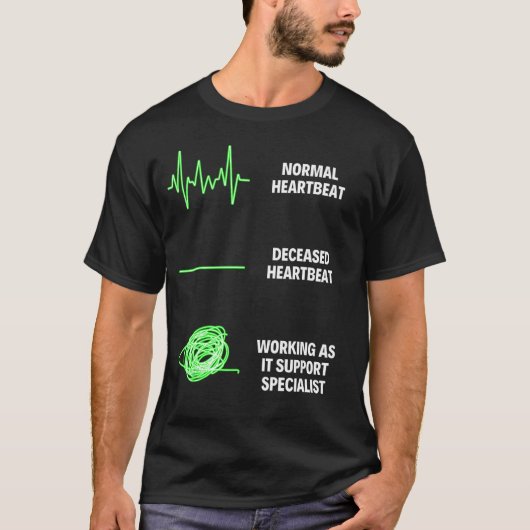 Informatie over de IT Support Engineer Worker Comp T-shirt (Voorkant)