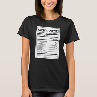 Informatie over de kunststofvoeding in de tattoo t-shirt