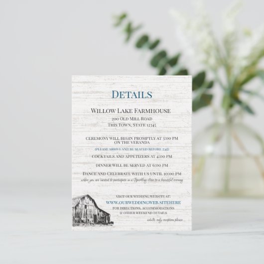 Informatie over de landschotschets voor boerderij informatiekaartje (Staand voorkant)