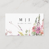 Informatie over de lente-weide wilde bloemen bruil informatiekaartje (Achterkant)