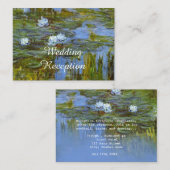  informatie over de ontvangst van bruiloft informatiekaartje (Voorkant / Achterkant)