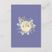 Informatie over de Paarse bruiloft van Whimsical M Informatiekaartje (Achterkant)