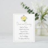 Informatie over de soonne- en Rozen Yellow Wedding Kaart (Staand voorkant)
