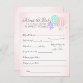 Informatie over de spelbehuizing van het Baby show Informatiekaartje (Voorkant / Achterkant)