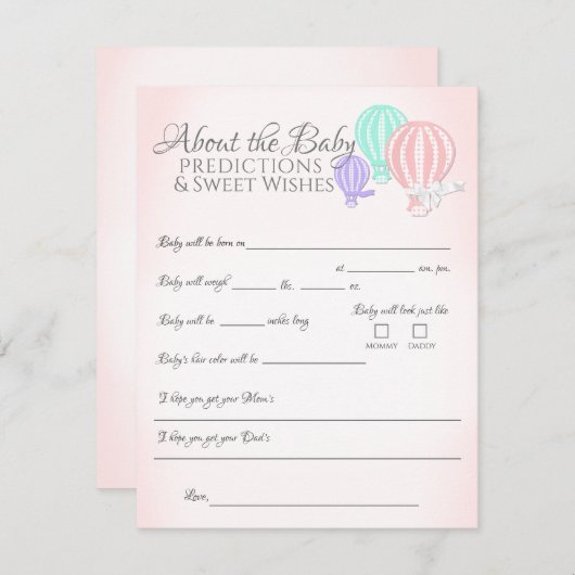 Informatie over de spelbehuizing van het Baby show Informatiekaartje (Voorkant / Achterkant)