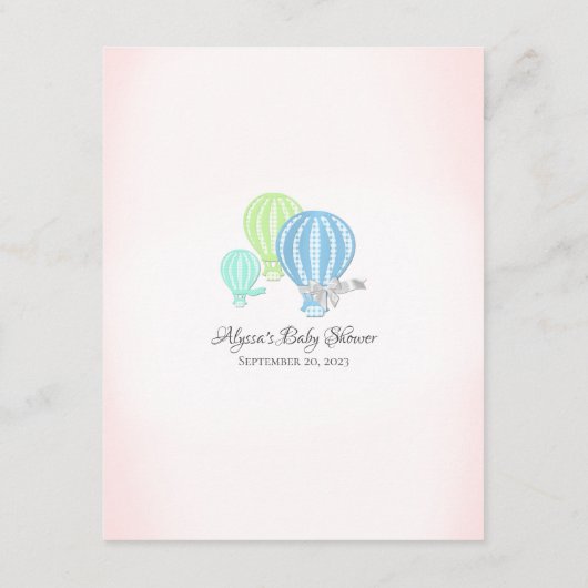 Informatie over de spelbehuizing van het Baby show Informatiekaartje (Achterkant)