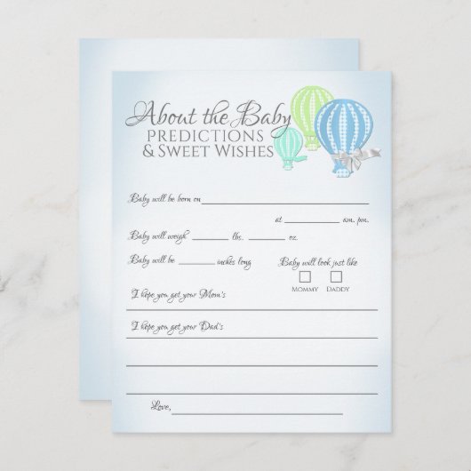 Informatie over de spelbehuizing van het Baby show Informatiekaartje (Voorkant / Achterkant)